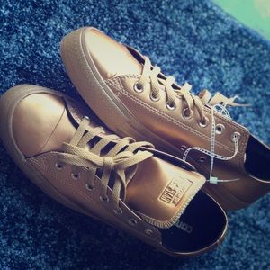 Converse Gold Basketball All Star Ox Leather